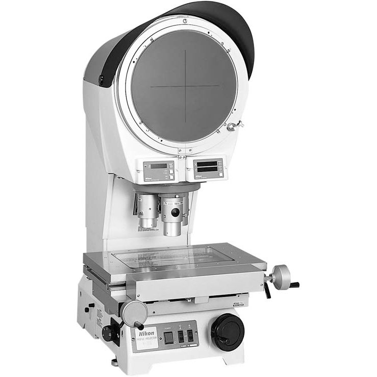 Nikon V-12BDC Optical Projector, 300mm Screen, 150 x 100mm stage and 10X lens