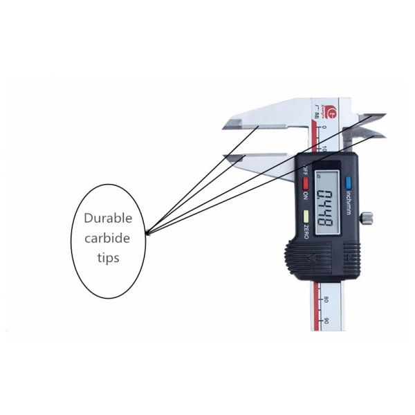 Inspec Digital Caliper 0-300mm/0-12"  111-253 Carbide Jaws