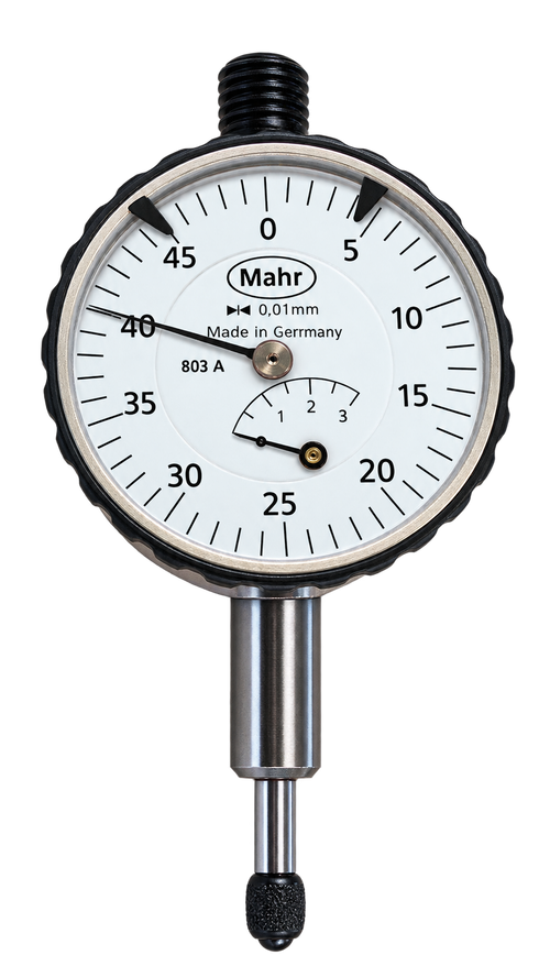 MarCator 803 S Art. no. 4324000 Small dial indicators MarCator 803 S DIN 878 Measuring span in mm: 3mm Graduation value mm: 0.01 4324050)