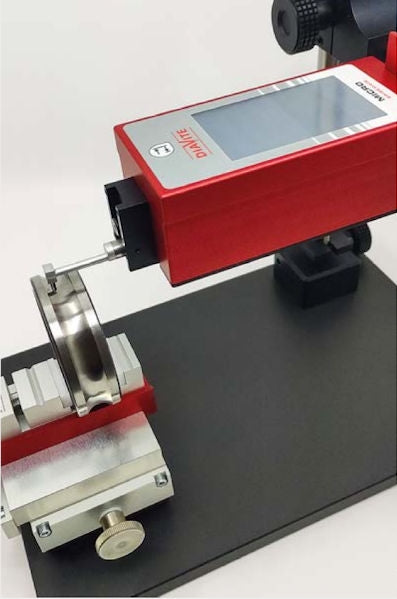 Diavite Tracer KKH with skid, concave/vex surface, 4 mm, 5 µm/90° for VH/VHF, Article code:  KKH-04/10/90/5