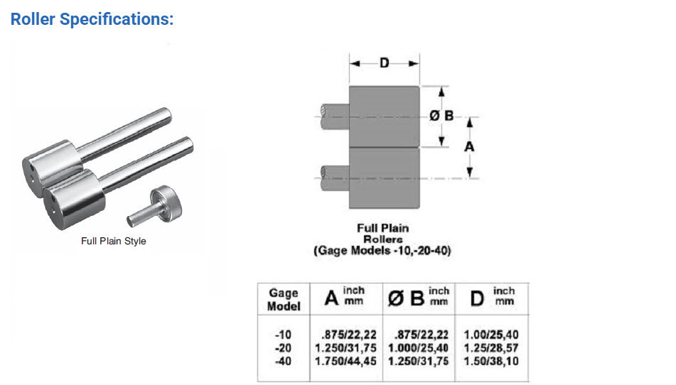 Universal Punch Concentricity Gauge - K1-20- Concentricity Gage - K1 Series - Dual Indicator - w/ Standard & Side Carrier, APart Diameters: 3/8” - 2” (10mm to 50mm) Part Lengths: up to 6” (152mm) Accuracy .004mm/.00016", Rollers are Extra