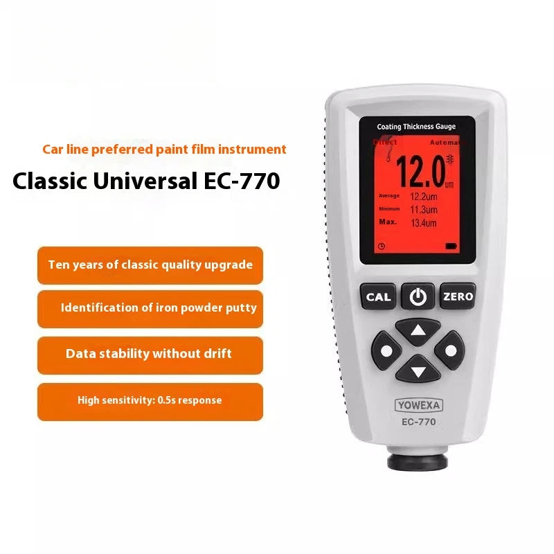 EC-770S Coating thickness Gauge 0-2000µ Accuracy 2% Res .01µ,  F & N