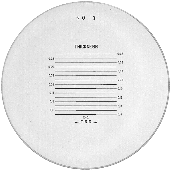 854-7002 optical comparators with 5 reticles 7X, 25mm
