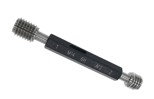 Metric Thread Plug Gauges Go No Go Class 6H Size M14 x 2 Code P9023-M14-1