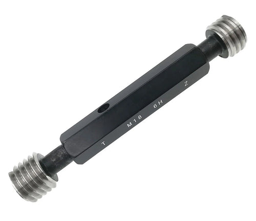 Metric Thread Plug Gauges Go No Go Class 6H Size M18 x 2.5 Code P9023-M18-1