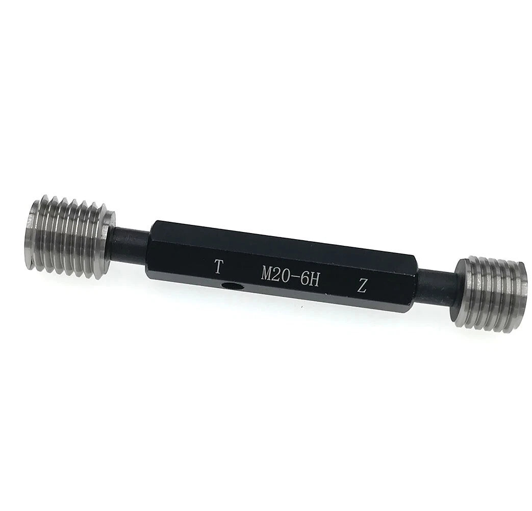 Metric Thread Plug Gauges Go No Go Class 6H Size M20 x 2.5 Code P9023-M20-1