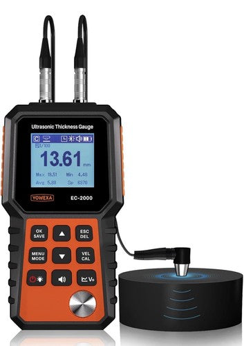 EC-2000-L External Probe PU5-10 ULTRASONIC THICKNESS GAUGE Measuring range: 1-300mm resolution 0.1mm
