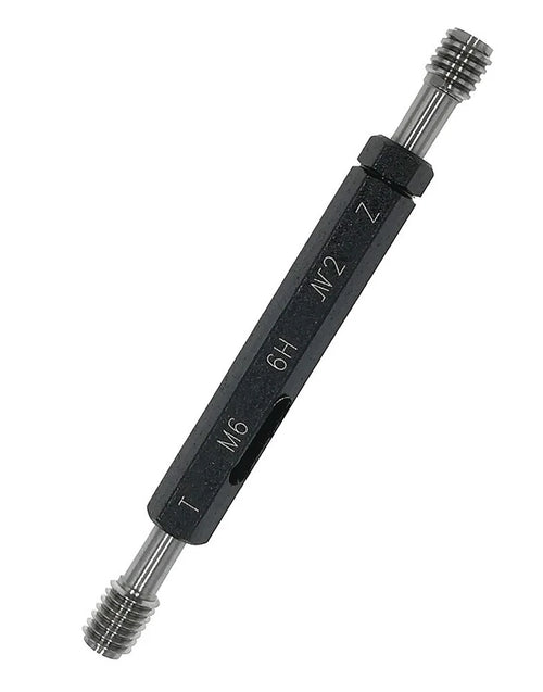 Metric Thread Plug Gauges Go No Go Class 6H Size M6 x 1 Code P9023-M6-1 With UKAS Certificate of Calibration