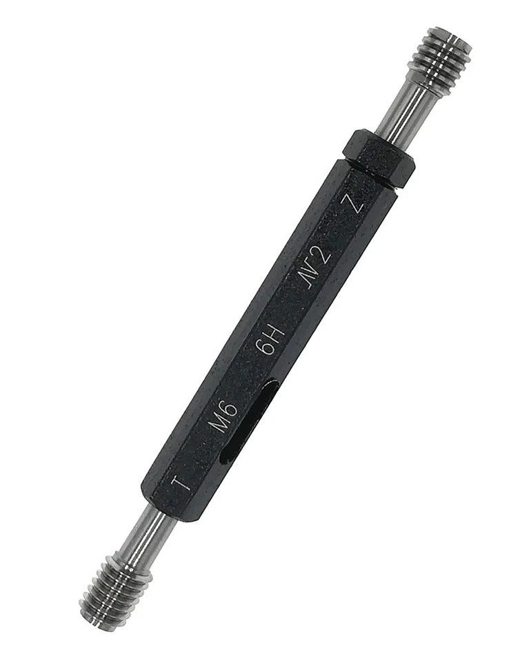 Metric Thread Plug Gauges Go No Go Class 6H Size M6 x 1 Code P9023-M6-1 With UKAS Certificate of Calibration