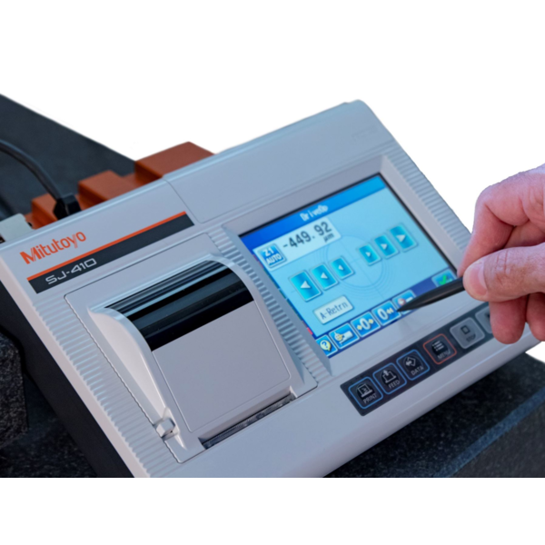 Mitutoyo 178-583-12E Surftest SJ-412 Surface Roughness Tester, 2"/50mm X-Axis Travel, 4 mN Detector, 5 Micron Stylus Tip Radius