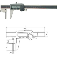 Inspec Tube Thickness Caliper 0-150mm/0-6" 116-101-10