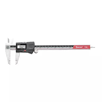 Starrett Digital Caliper, 0-12"/0-300mm Range, 0.0005"/.01mm Resolution, No Output 799A-12/300