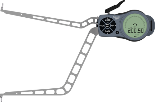 Kroeplin Digital Internal Caliper Gauge 150-200mm, 0.01mm L4150, depth 192mm