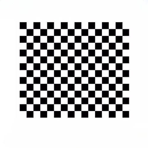 Chotest 1016097 Chessboard master gauge for camera calibration, 130mmx130mm/1mmx1mm