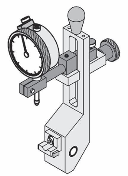 Universal Punch Concentricity Gauge - K1-20- Concentricity Gage - K1 Series - Dual Indicator - w/ Standard & Side Carrier, APart Diameters: 3/8” - 2” (10mm to 50mm) Part Lengths: up to 6” (152mm) Accuracy .004mm/.00016", Rollers are Extra