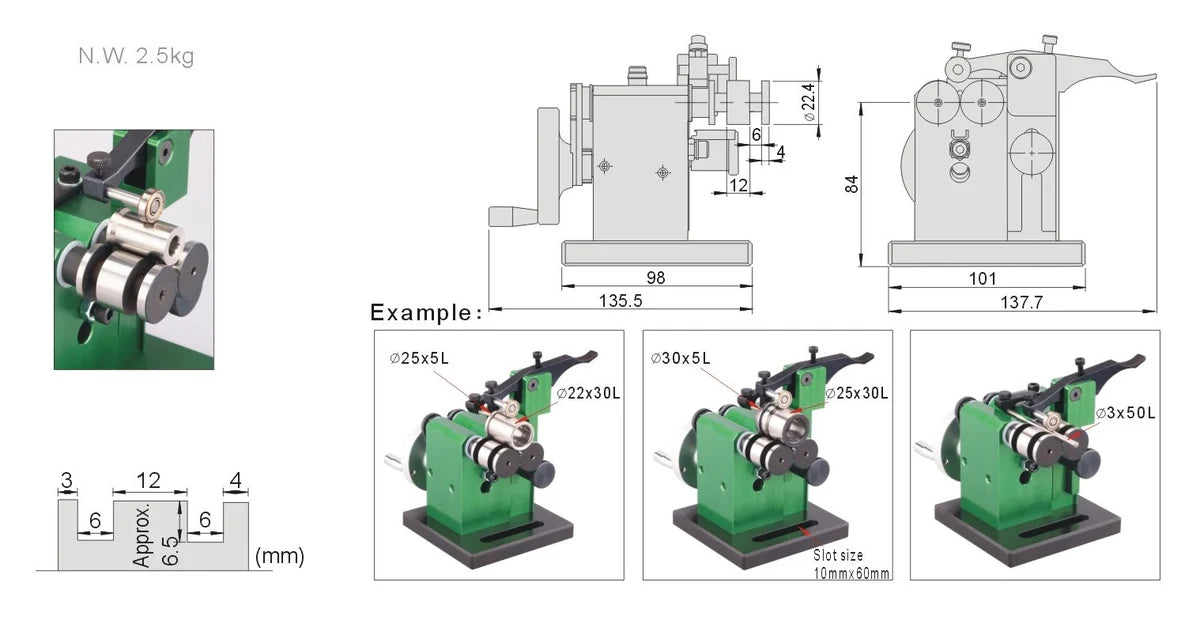 Concentricity Gauge 55442 Concentricity Measuring Instrument Range: Ø 1~ Ø 15mm, length 25~80mm Accuracy: 0.002mm