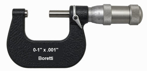 Borletti P-MESF1 0-1" x .001" outside micrometer