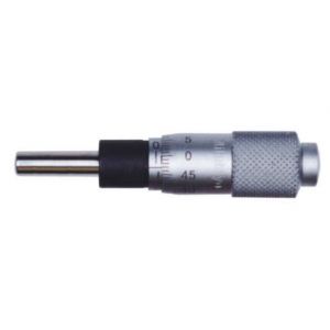 Ratchet Micrometer Head Measure Tool,0-25mm Range,+/-0.01mm Accuracy,Plain Thimble,Flat Head nut,Type 3 