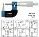 Inspec Tube Micrometer 0-25mm x.01mm  Code 200-71-300   Spherical Anvil, Flat Spindle
