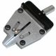 Mark-10 G1062 Miniature Wedge Grip. 100 lb [500 N] capacity Spring-loaded lever Serrated steel jaws Swiveling mounting attachment