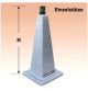 Planolith Single Support for Granite Plates from the size of 1500 x 1000 mm Code 150-602 Height Adj 450 - 500mm 