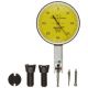 Brown & Sharpe 599-7031-14 Dial Test Indicator Set, Top Mounted, M1.4x0.3 Thread, White Dial, 0-0.4-0 Reading, 38mm Dial Dia., 0-0.8mm Range, 0.01mm Graduation, +/-0.01mm Accuracy